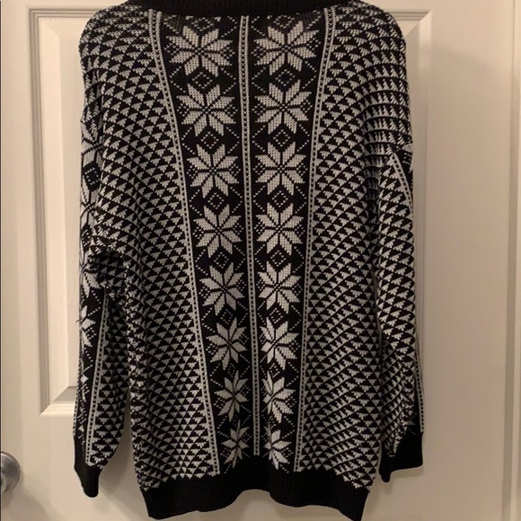 Womens Saturday Morning snowflake knit sweater XL - Picture 5 of 12